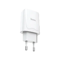 Сетевое З/У HOCO C52A 2USB 2.1A белый (1/21/126)