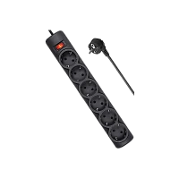 Сетевой фильтр Defender DFS 151 6р.С/З 10A 1.8м 125 Дж черный (1/30)