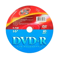 Диск DVD-R VS 4.7GB 16x Shrink 10 (10/200)