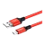 Кабель HOCO X14 USB (m)-microUSB (m) 1.0м 2.0A нейлон красный черный (1/33/330)