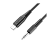 Кабель AUX Borofone BL18 Jack 3.5mm (m)-Type-C (m) 1.0м силикон черный (1/63/252)
