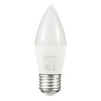 Лампа светодиодная Старт Candle C37 E27 10W 4000К 220V свеча WS (1/10/100)