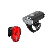 Фонарь велосипедный ЭРА VA-801 6W LED от аккумулятора IP40 2 в 1 черный (1/12/48)