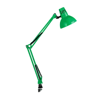 Светильник настольный Camelion KD-312 40W 230V E27 струбцина зеленый (1/12)