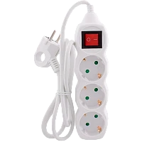 Удлинитель Старт ZDV S 3р.С/З 10A 1.5м с выкл. ПВС 3x0.75мм² белый (1/20)