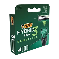 Сменные кассеты BIC "Flex 3 Hybrid SENSITIVE" 4шт. (цена за 1 шт) (4/24/96)