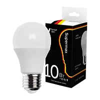 Лампа светодиодная Supermax A60 E27 10W 4000К 230V груша (1/10/80)