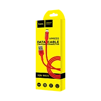 Кабель HOCO X26 USB (m)-Lightning (m) 1м 2.0A нейлон красный (1/30/300)