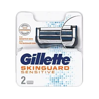 Сменные кассеты Gillette "FUSION SKINGUARD" 2 лезвия 2шт. (цена за 1 шт) (2/20)