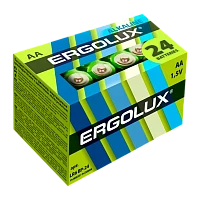 Батарейка Ergolux LR6 AA BOX24 Alkaline 1.5V (24/240/480)