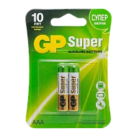 Батарейка GP Super LR03 AAA BL2 Alkaline 1.5V (2/20/160)