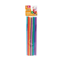 Трубочки для коктейлей Paterra ФАНТАЗИЯ  d=5 мм х 210 мм цветные (1/72)