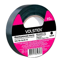 Изолента Volsten 15мм*10м ПВХ черный (1/10/500)