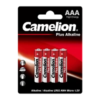 Батарейка Camelion Plus LR03 AAA BL4 Alkaline 1.5V (4/48/1152)