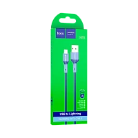 Кабель HOCO X65 USB (m)-Lightning (m) 1м 2.4A TPE синий (1/31/310)