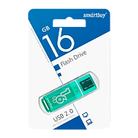 Флеш-накопитель Smartbuy Glossy 16GB USB2.0 пластик зеленый