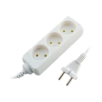 Удлинитель Старт S 3р.Б/З 10A 3.0м с выкл. 2x0.75мм² белый (1/20)