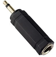 Переходник AUX Perfeo Jack 6.35mm (f)-Jack 3.5mm (m) черный (1/200)