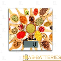 Весы кухонные Ergolux ELX-SK01-С11 электронные 5кг ассорти (1/20)