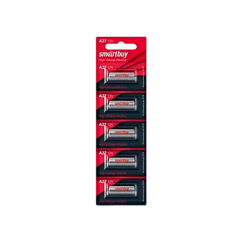 Батарейка Smartbuy LR27/A27/MN27 BL5 Alkaline 12V (5/100/1000)