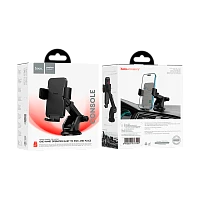 Держатель автомобильный HOCO H37 присоска черный (1/7/63)