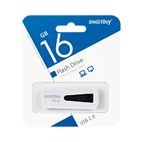 Флеш-накопитель Smartbuy Iron 16GB USB2.0 пластик белый черный