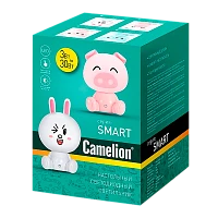 Светильник настольный Camelion KD-891 3W 230V на основании 1.0м розовый (1/12)