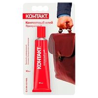 Клей Контакт 30мл универсальный BL1 прозрачный (1/12/144)