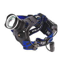 Фонарь налобный Ultraflash LED5337 5W 1LED от аккумулятора 3 режима+ZOOM черный (1/60)