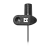 Микрофон Defender MIC-109 конденсаторный 54 дБ 1.8м на прищепке черный (1/50)