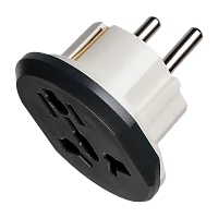 Сетевой переходник Smartbuy универсальный 16A 1р.Б/З черный белый