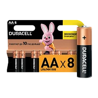 Батарейка Duracell Basic LR6 AA BL8 Alkaline 1.5V (8/96/32832)
