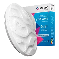 Светильник настенно-потолочный Космос STAR WAVE 6500 Classic 24W 230V LED белый (1/20)