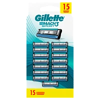 Сменные кассеты Gillette "MACH3" SPORT 3 лезвия 15шт. (цена за 1 шт)