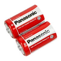 Батарейка Panasonic R20 D Shrink 2 Zinc Carbon 1.5V (2/24/120)