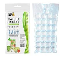 Пакет для льда Рыжий кот 31см x 15.5см 25мкм с гидроклапаном 7шт. (1/50)
