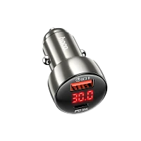 Автомобильное З/У HOCO Z50 1USB/Type-C 48W с кабелем Type-C-Lightning серый (1/12/120)