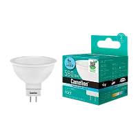 Лампа светодиодная Camelion MR16 GU5.3 8W 4500К 170-265V софит матовая (1/5/100)