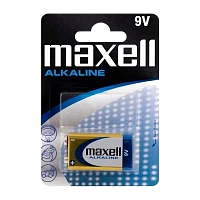 Батарейка Maxell Крона 6LR61 BL1 Alkaline 9V (1/12/60)