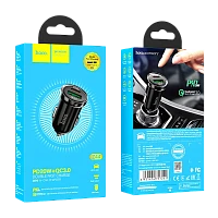 Автомобильное З/У HOCO Z44 1USB/Type-C 3.0A черный (1/12/120) 