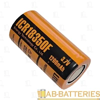 Аккумулятор ET ICR18350F 18.0*35.0,  1200мАч, Li-Ion