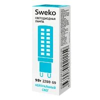 Лампа светодиодная Sweko JCD G9 9W 4000К 230V "Кукуруза" (1/10/100)
