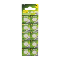 Батарейка GP G8/LR1120/LR55/391A/191 BL10 Alkaline 1.5V отрывные (10/250/5000) R