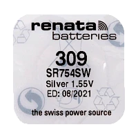 Батарейка Renata 309 Silver Oxide 1.55V (1/10/100)