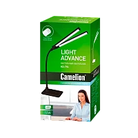 Светильник настольный Camelion KD-794 10W 230V 2LED на основании сенс. черный (1/6)