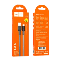 Кабель HOCO X69 USB (m)-Type-C (m) 1м 3.0A нейлон черный белый (1/33/330)