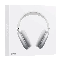 Наушники полноразмерные Borofone BO22 bluetooth 5.3 с микр. серебряный (1/36)