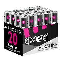 Батарейка Фаzа Super LR03 AAA BOX20 Alkaline 1.5V (20/120/480)