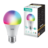 Лампа светодиодная Camelion A60 E27 11W 220V груша Smart Home RGB+WiFi (1/10/100)