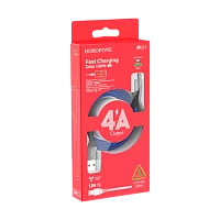 Кабель Borofone BU13 USB (m)-microUSB (m) 1м 4.0A нейлон черный (1/36/144)